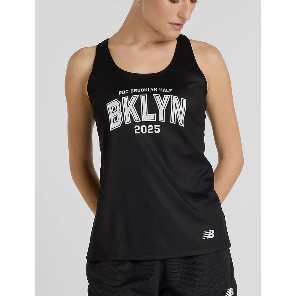 New Balance Women's RBC Brooklyn New York 2025 Half Printed Run Singlet Tank - S